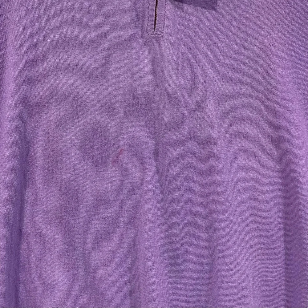 ROBERT GRAHAM ‘WALKENFUSS’ 1/4 ZIP CLASSIC LONG SLEEVE KNIT-CASHMERE/SILK/COTTON - Picture 10 of 11
